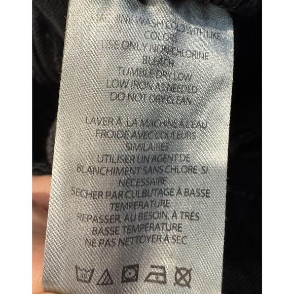 BDG Black Mandi Denim Maxi Skirt Women’s Size Large Urban Raw Hem Front Slit - Picture 8 of 9